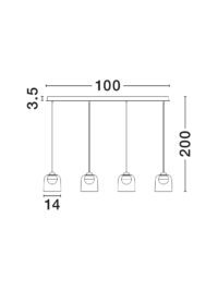 Полилей Nova-Luce LED 20W 3000K - 6