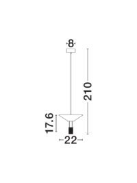 Пендел Nova-Luce LED 8W, топла светлина 3000K - 7