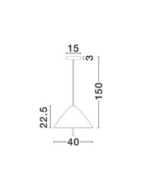 Пендел Nova-Luce LED 1.7W топла светлина 3000K - 6