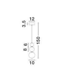 Пендел Nova-Luce LED 11W топла светлина 3000K - 2