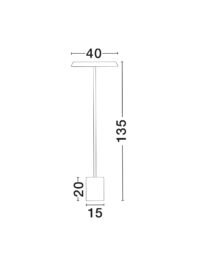 Лампион Nova-Luce LED 27W топла светлина 3000K - 6