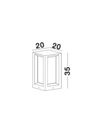 Външна лампа Nova-Luce E27, 12W - 6