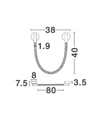 Аплик LED 6W Nova-Luce топла светлина 3000K - 7