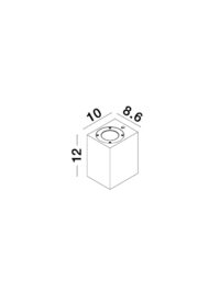 Аплик за външна стена Nova-Luce GU10 1x7W - 6