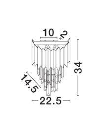 Аплик Nova-Luce E14 2x5W - 6