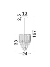 Пендел Nova-Luce E14 до 5W - 7