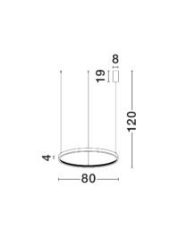 Полилей Nova-Luce LED 25W топла светлина - 5