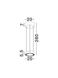 Пендел Nova-Luce LED 24W топла светлина 3000K - 7