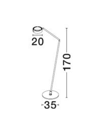 Лампион Nova-Luce LED 23W, топла светлина 3000K - 7