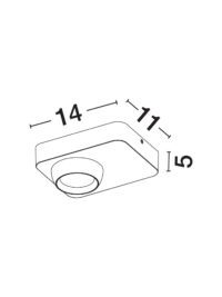 Плафон LED Nova-Luce 9W 3000K - 6