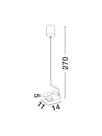 Пендел LED Nova-Luce 9W 3000K - 7