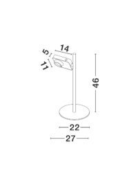Настолна лампа Nova-Luce LED 9W 3000K - 7