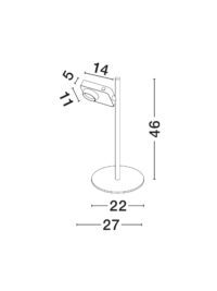 Настолна лампа Nova-Luce LED 9W, топла светлина 3000K - 7