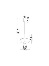 Пендел Nova-Luce LED 8W топла светлина 3000K - 6