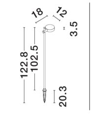 Външна лампа Nova-Luce LED 7W 3000K - 19