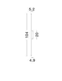 Аплик LED Nova-Luce 20W топла светлина 3000K - 7