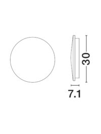 Аплик LED Nova-Luce 16W 3000K - 7