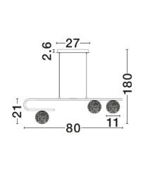 Полилей Nova-Luce G9, 3x5W, димируем, съвременен дизайн - 4