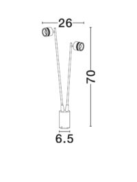 Външна лампа Nova-Luce LED 6W 3000K - 9