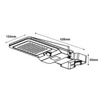 Соларен аплик за стена 12W с PIR сензор - Image 7