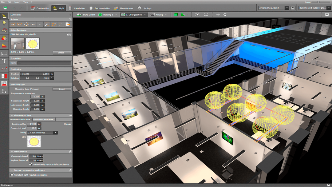 Lighting design software