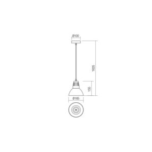 Пендел Smarter 01-1280 E27 42W матово бял - Image 2