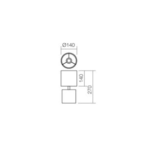 Настолна лампа Smarter 01-1371 Cilly E14 28W димируема - Image 2
