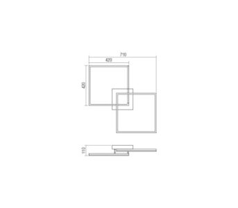 Плафон LED Smarter KLEE 54W 3000K SMD бял - Image 2