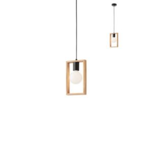 Пендел E27 42W Smarter TIMBER дърво и метал - Снимка 1