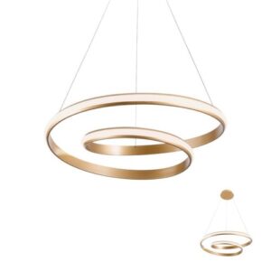 Полилей Redo Torsion Bronze LED 30W димер 3000K - Снимка 1