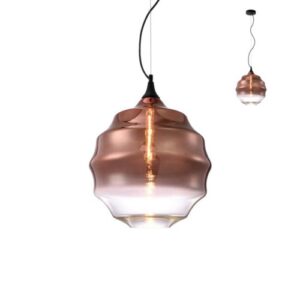 Пендел Redo SLAG E27 1x42W димируем, метал/стъкло