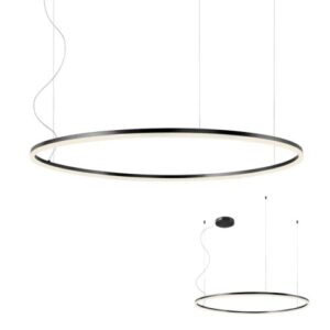 Пендел Redo Orbit LED 76W 3000K димируем, черен - Снимка 1