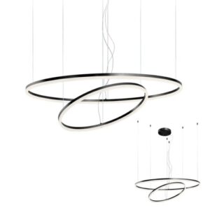 Пендел LED Redo ORBIT мат черен, 9468lm, димируем - Снимка 1
