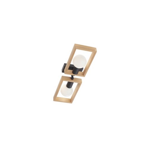 Плафон Smarter Timber с 2x42W E27 дърво и метал - Снимка 1