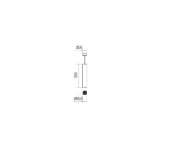 Пендел Smarter AXIS SU 1x35W GU10 черен, 300-1200мм - Image 2