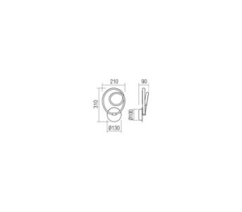 Аплик LED Redo SINTRA AP 12W 3000K топла светлина - Image 2