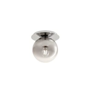 Плафон Redo BERRY E27 42W димируем хром/опушен сив - Снимка 1