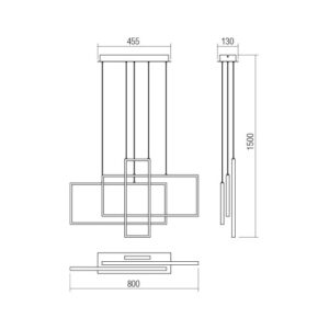 Полилей Smarter 01-2314 Plana, 60W, SMD LED, димер, златист - Image 2