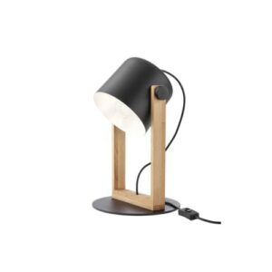 Настолна лампа Smarter Pooh E27 1x42W дърво/черен - Снимка 1