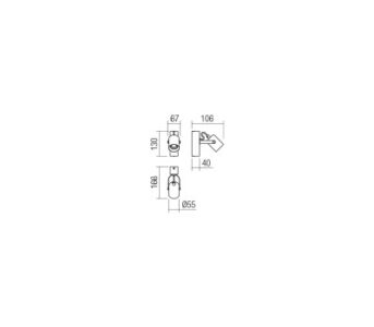 Аплик Smarter TAFFI 1x42W E27 черен дърво - Image 2