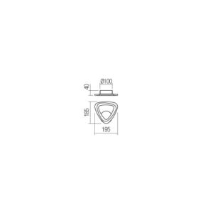 Аплик LED Smarter PETALO 12W димируем, 936lm, бял - Image 2