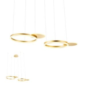 Полилей LED Redo 01-2606 Sigua с димер, месинг/бял