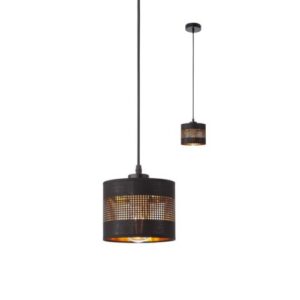Пендел Smarter FLINT E27 42W черен и златист - Снимка 1