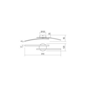 Аплик LED Smarter YUNO 3000K димиран IP20 610мм - Снимка 2
