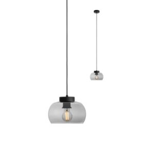 Пендел Smarter Croma E27 42W димируем, черен стъкло - Снимка 1