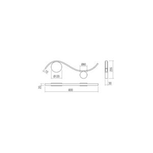 Аплик Smarter WAVE 9W LED, топла светлина, димиран - Image 2