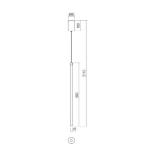 Пендел LED 9W Smarter TABOO, димируем, топла светлина - Image 2