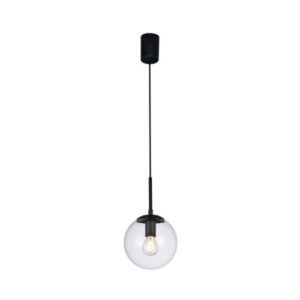 Пендел Smarter 01-3164 E14 28W димируем черен/стъкло - Снимка 1