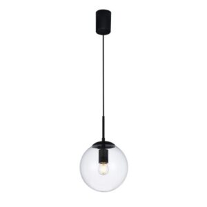 Пендел E27 1x42W Smarter 01-3166, димируем, черен/прозрачен - Снимка 1