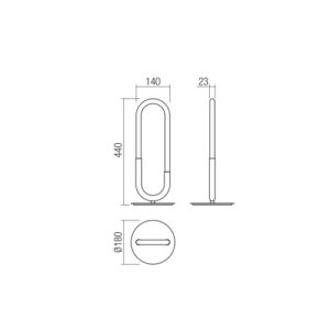 Настолна лампа Smarter LATIUM LED 9W, димируема, месинг - Снимка 2